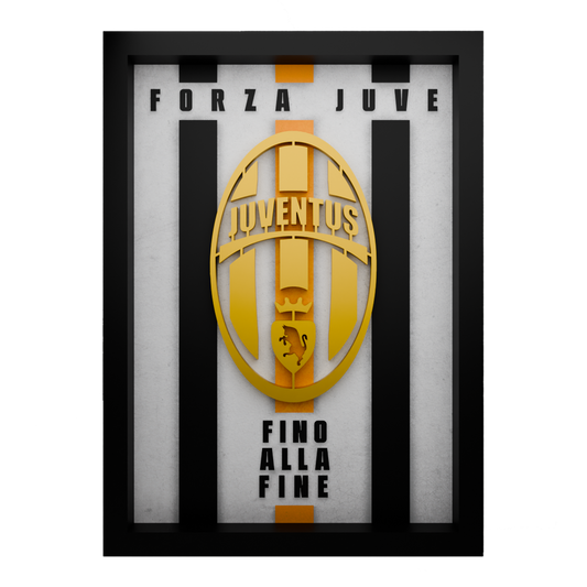 Juventus Frame WIth 3D-printed Logo