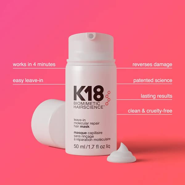 K18 Leave-in Molecular Repair Hair Mask 50ML قناع شعر K18 للإصلاح الجزيئي 50مل