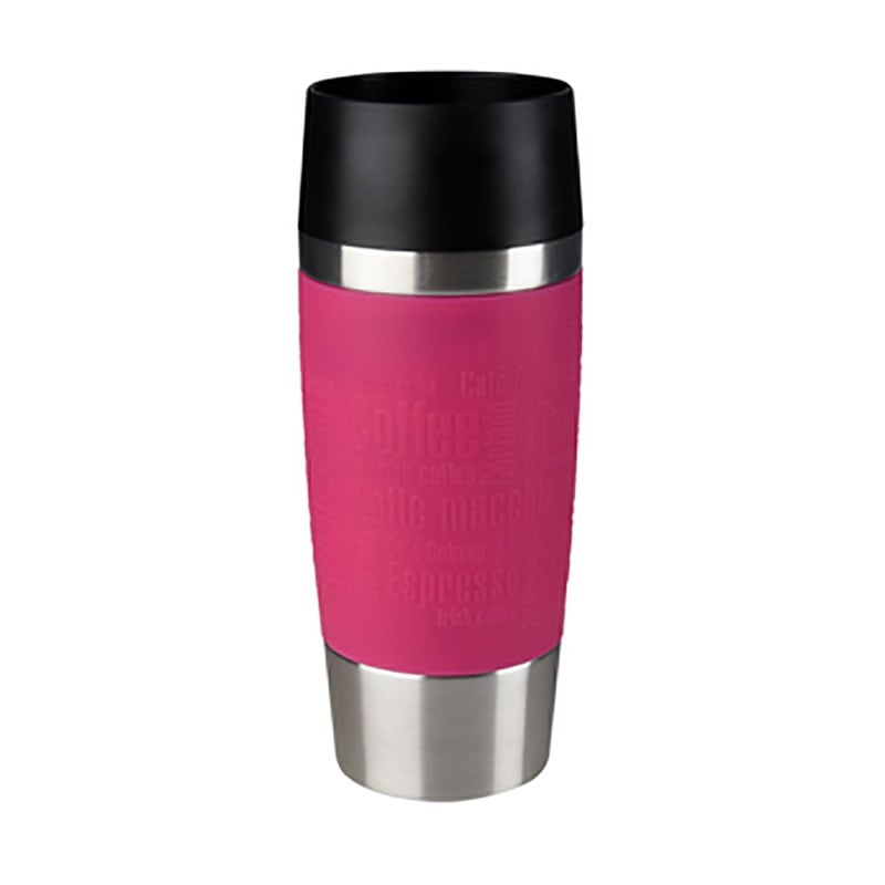 Tefal K3087114 Travel Mug 0.36L Raspberry Silver