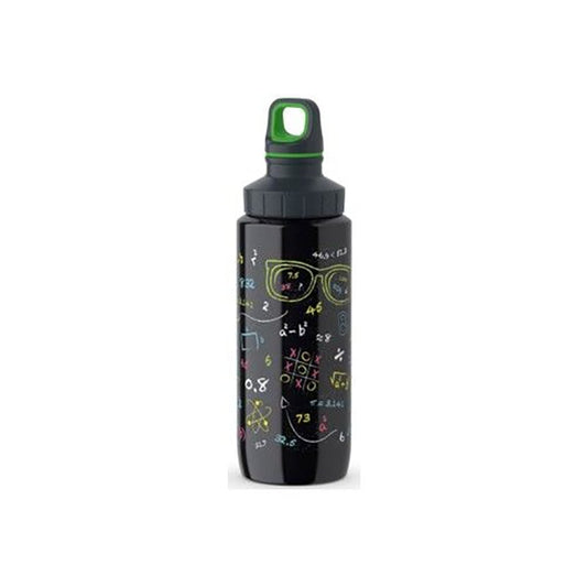 Tefal K3194112 Drink2Go Light Steel- Decor Nerd 0,6L Black Screw Lid