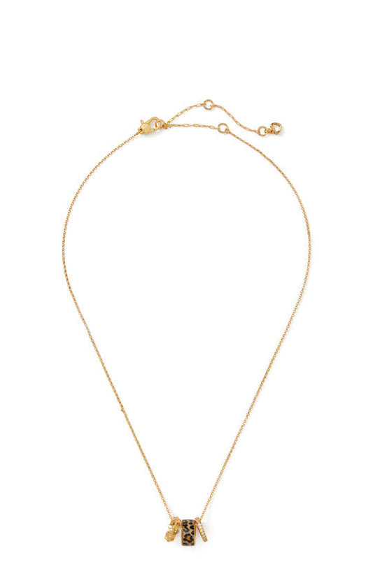 Kate Spade Women's Gold Flower Stacked Mini Pendant Necklace | Kate Spade In Lebanon