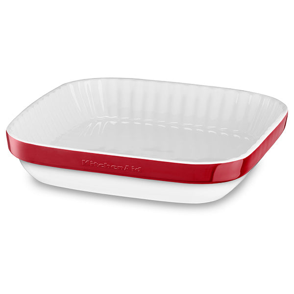 KITCHENAID SQUARE GRATIN DISH 24CM EMPIRE RED