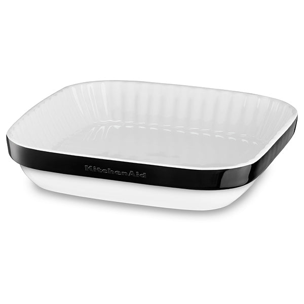 KITCHENAID SQUARE GRATIN DISH 24CM ONYX BLACK