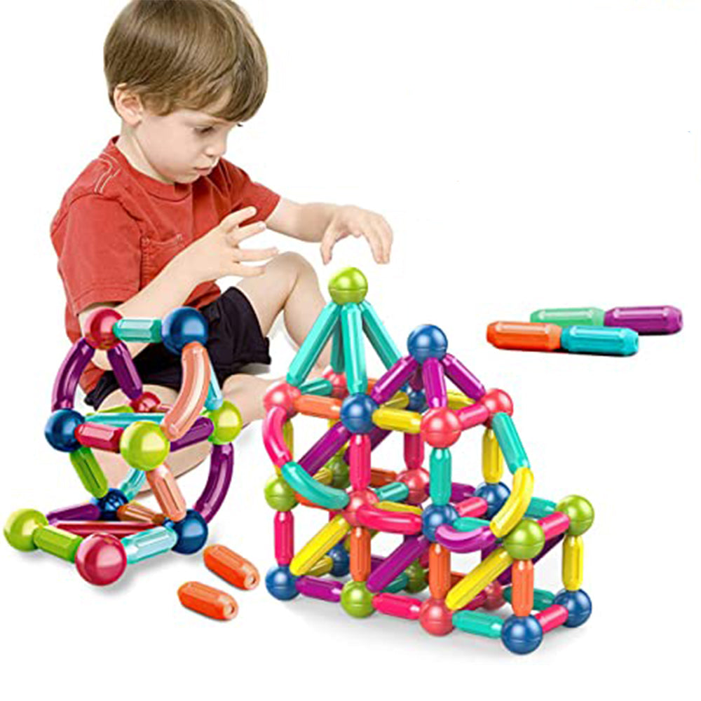 (Net) Magnetic Sticks Toy Set 84 Pcs Lebanon