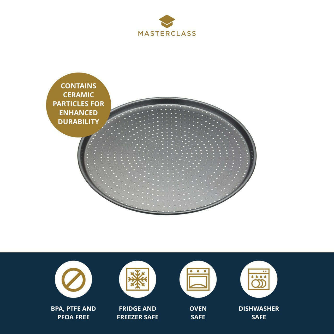 MasterClass Crusty Bake Non-Stick Pizza Tray - Medaid International