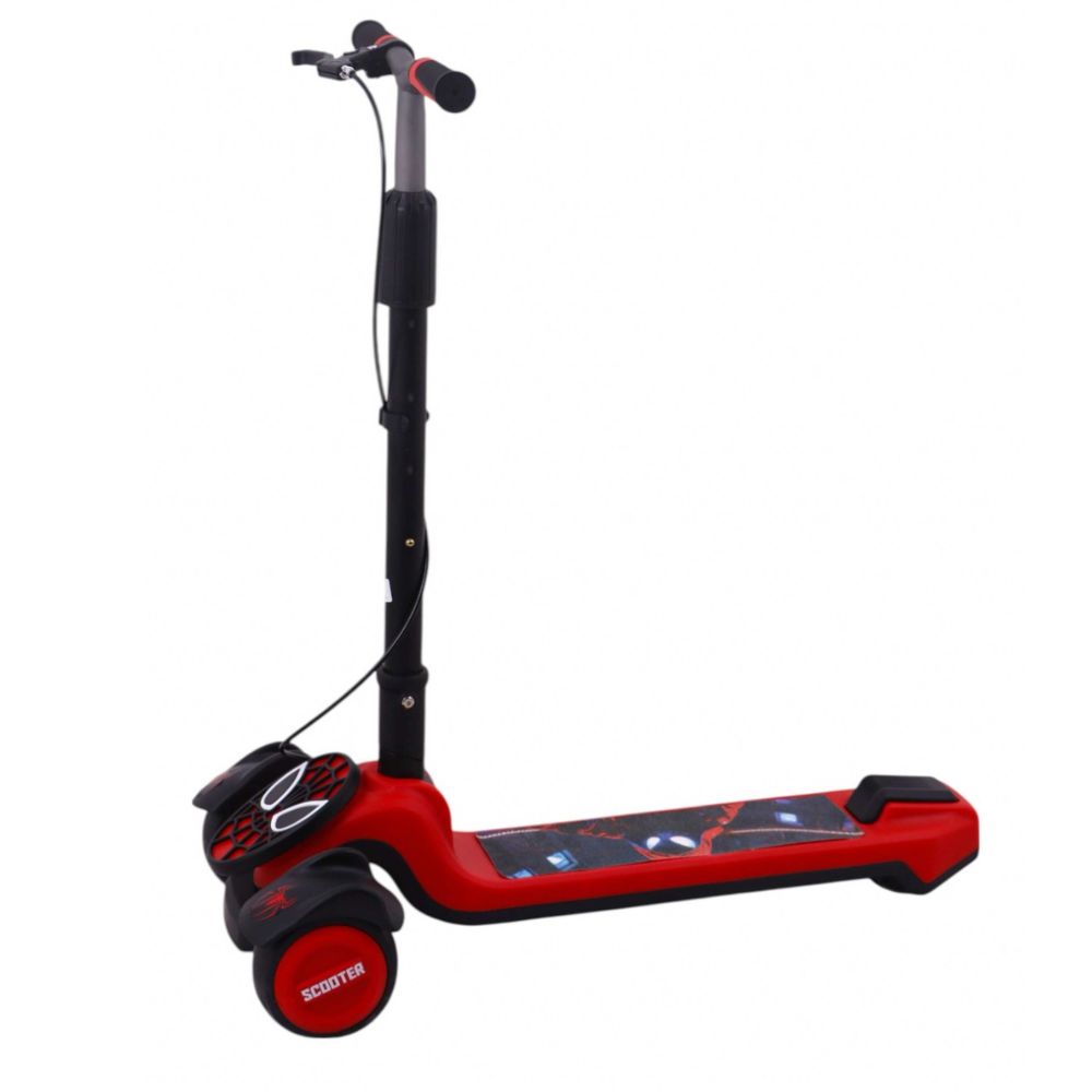 (Net) Spiderman Scooter With Light And Music