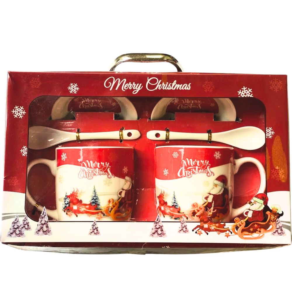 (Net) Christmas Mug Gift Set Of 2 Pcs Lebanon