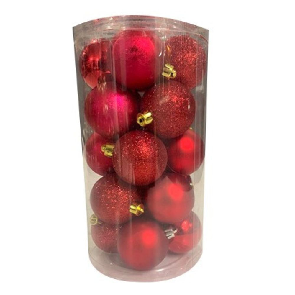 (Net) Red Christmas Tree Balls red Lebanon