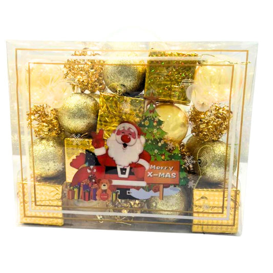 (Net) Golden Box of Christmas Balls and Decorations Lebanon