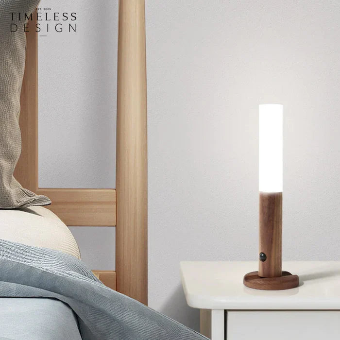 Wooden LED Motion Sensing Wall Lamp مصباح جداري خشبي بحساس حركة