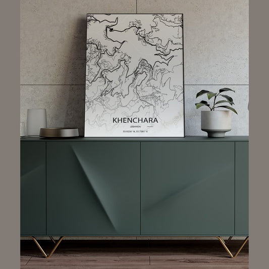 Sook's Khenchara Map Poster