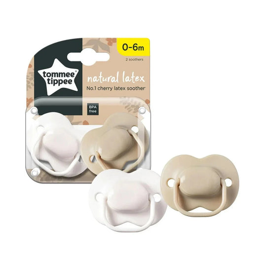 Tommee Tippee Cherry Latex Soothers (0-6 Months) – 2 Pack
