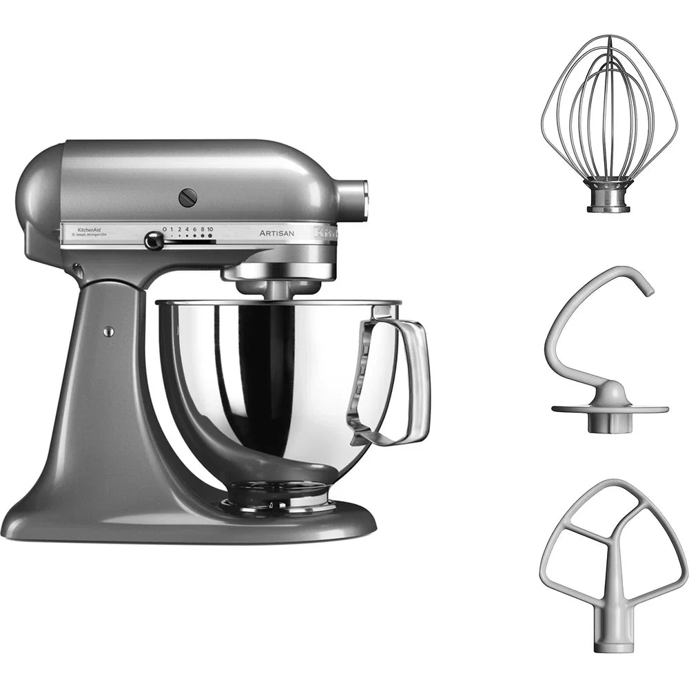 Kitchenaid MIXER TILT-HEAD 4.8L - ARTISAN - CONTOUR SILVER