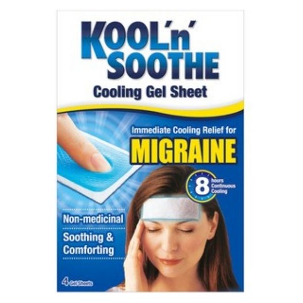 Kool 'n' Soothe  - Migraine Cooling Strips Pack of 4 - Medaid International