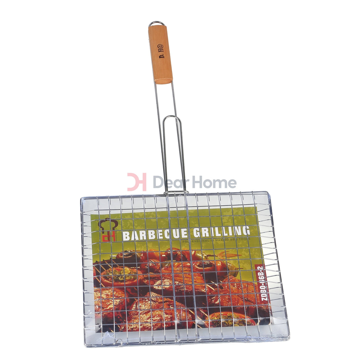 Large Bbq Grill Plate With Wood Handle