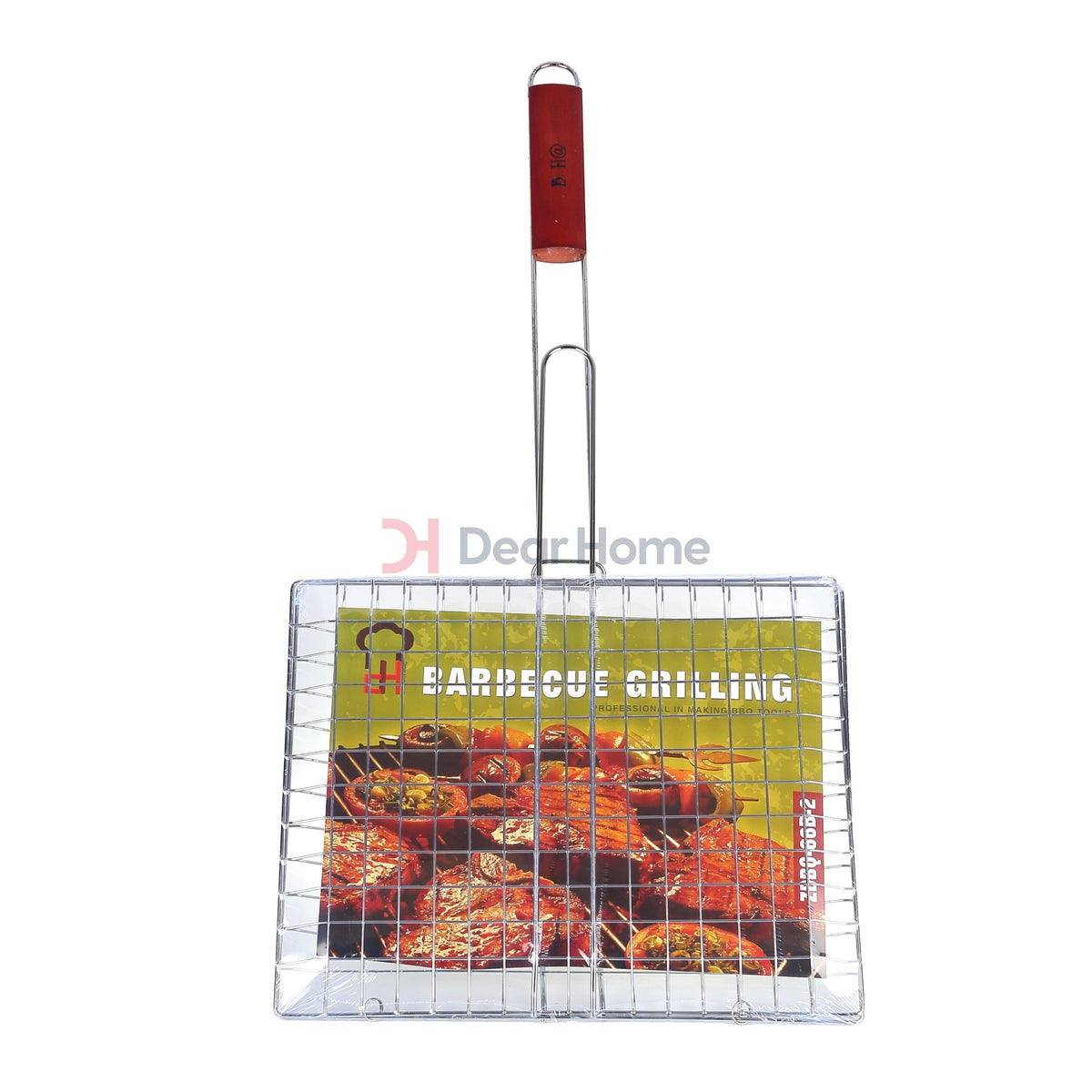 Large Bbq Grill Plate With Wood Handle