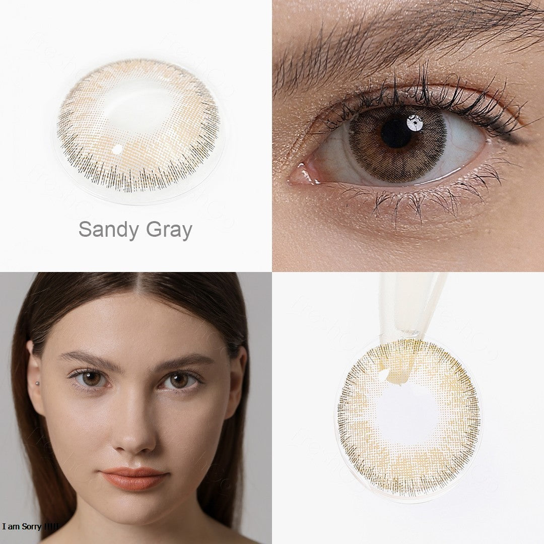 Ruby beauty lenses - sandy gray 034