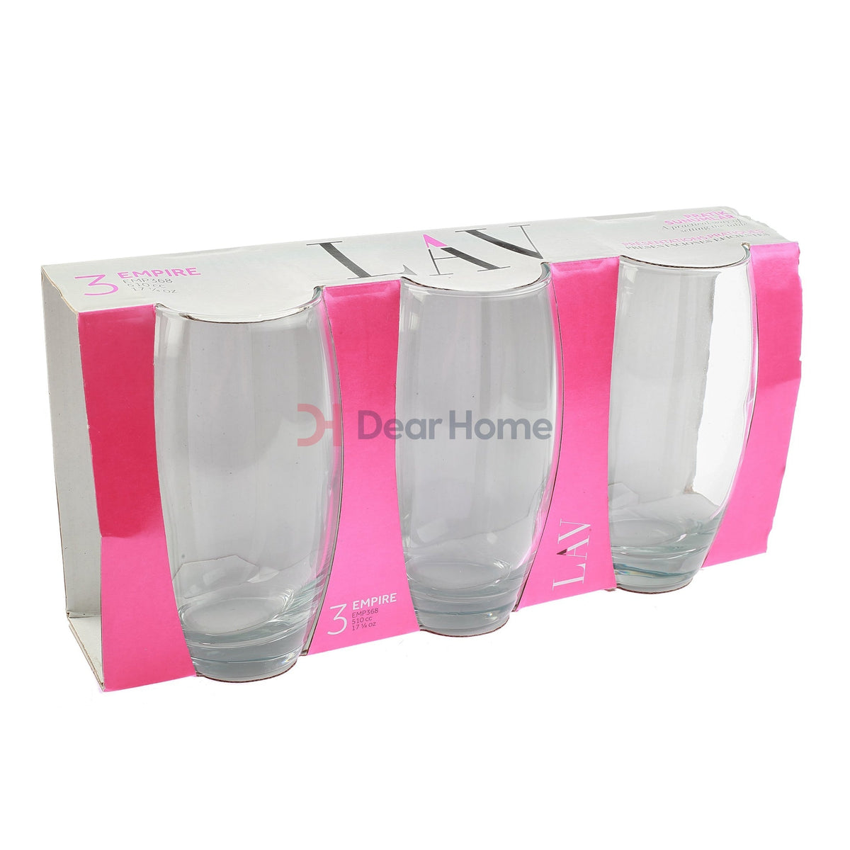 Lav Empire Long Glass Cup 3 Pcs