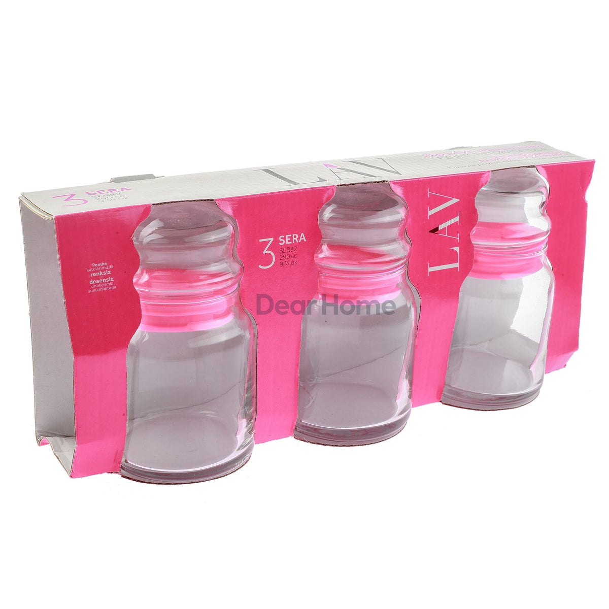 Lav Sera 3Pcs Glass Jar 290cc