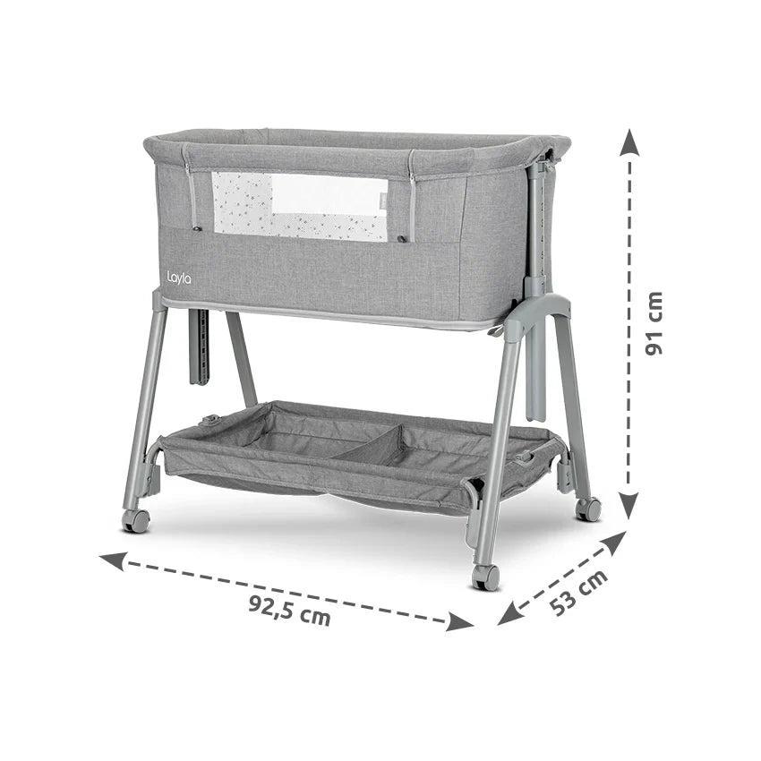 Lorelli - Layla Crib 2in1 - With Foldable - Gray