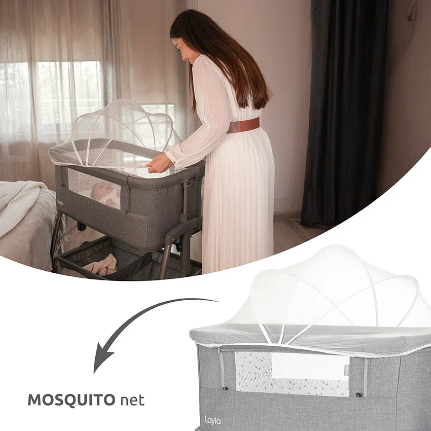 Lorelli - Layla Crib 2in1 - With Foldable - Gray