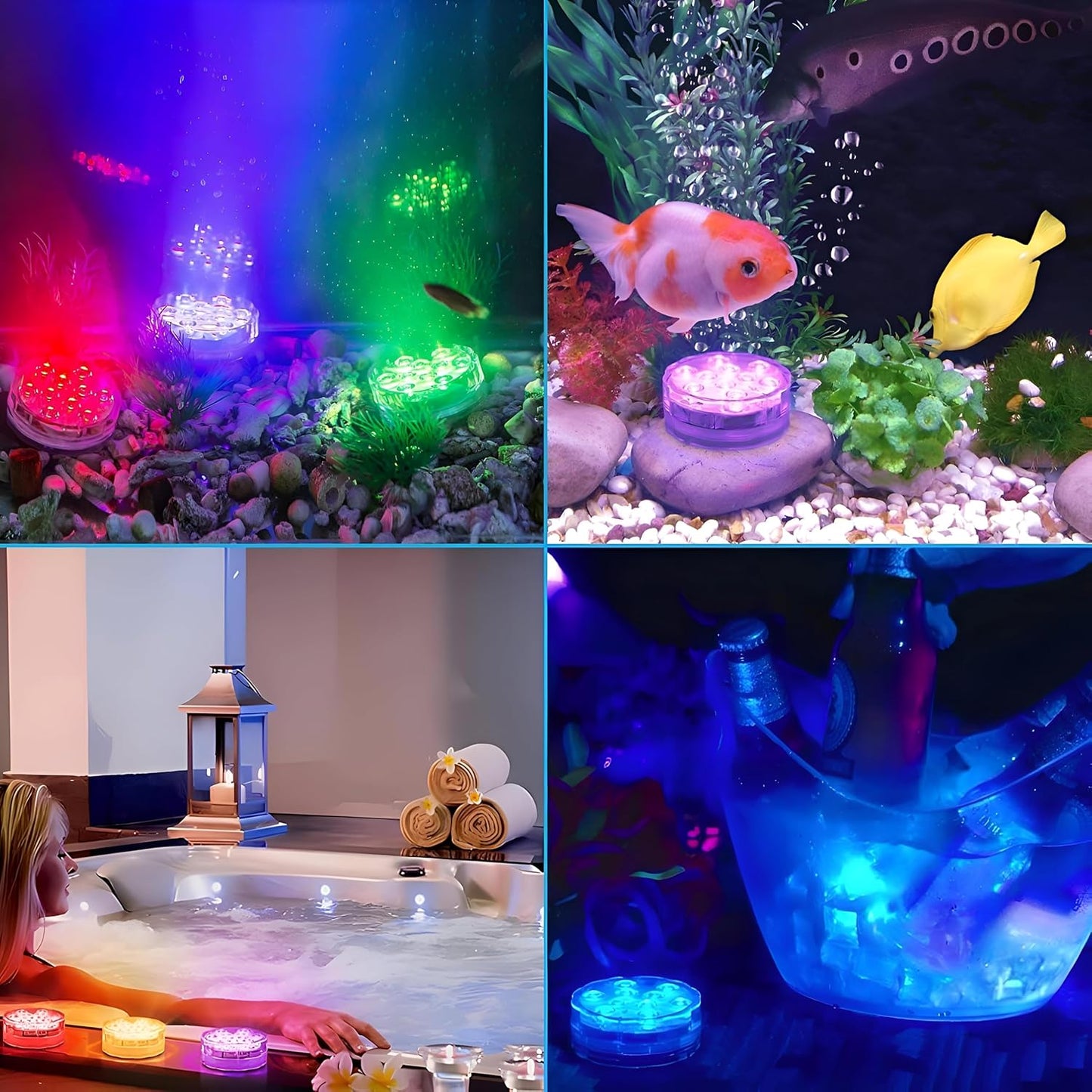 LED Underwater Lighting with Remote Control,