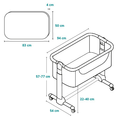 Lionelo Leonie Cot 3in1