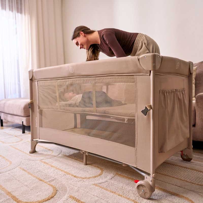 Lionelo - Ellen - Baby Bed - Beige Sand