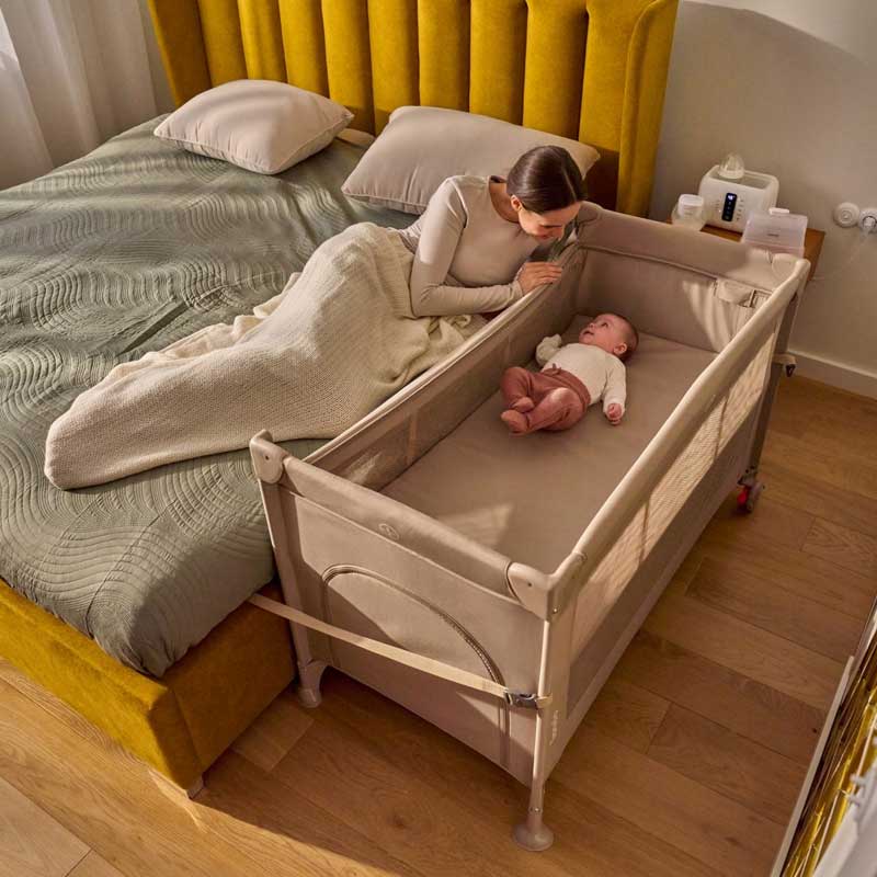Lionelo - Ellen - Baby Bed - Beige Sand