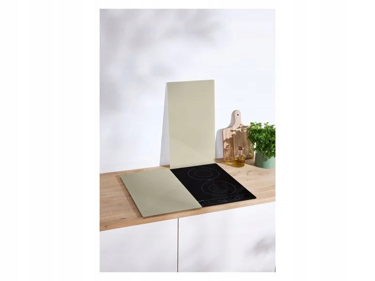 LIVARNO home Set of 2 Tempered Glass Induction Hob Cover Plates