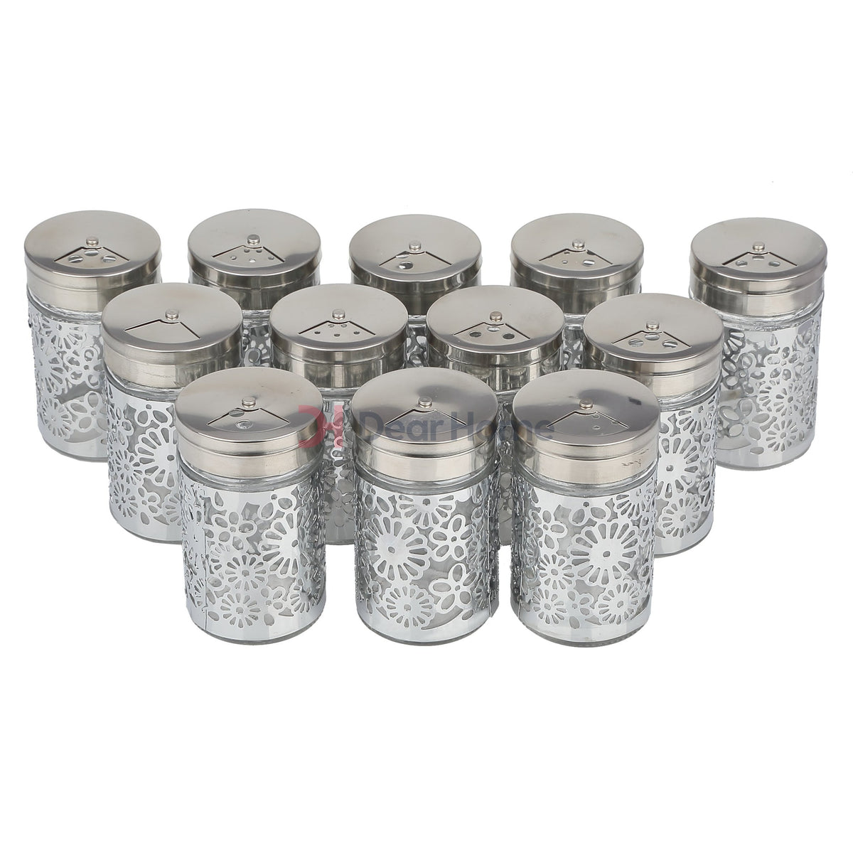 Stainless Flower Salt Shaker 12 PCS