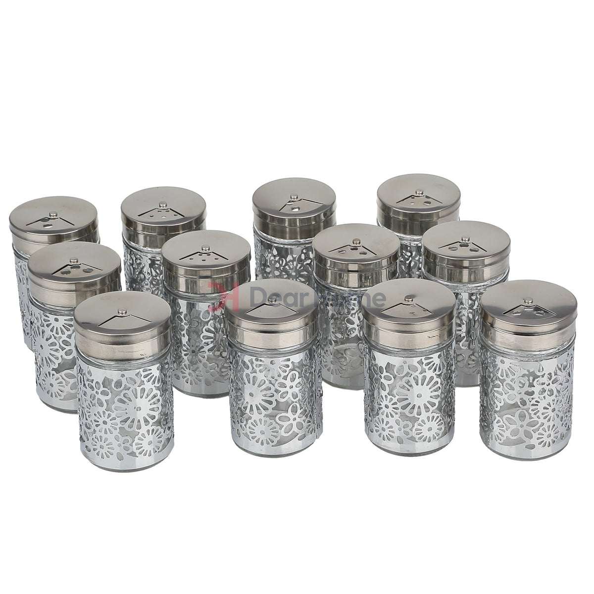 Stainless Flower Salt Shaker 12 PCS