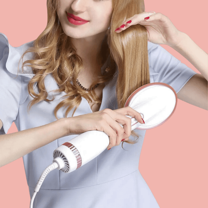 Lescolton® Brush Hair Straightener | Low Heat - Medaid International