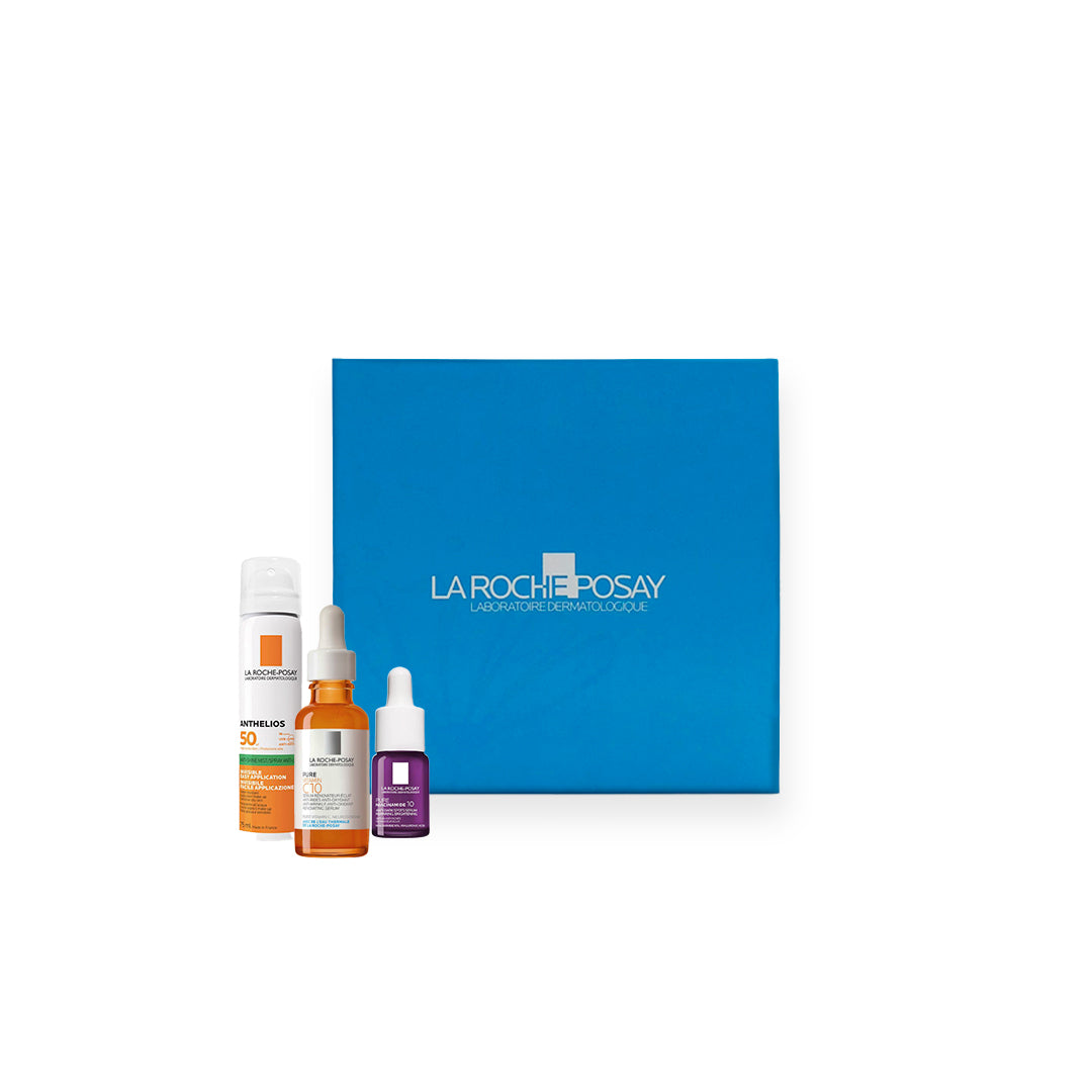 Pure Vitamin C 10 Serum + Anthelios Spf 50 Invisible Face Mist Anti-Shine  75ML + Mini Niacinamide 10 serum - Medaid
