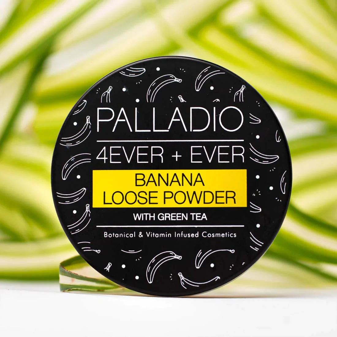 Palladio 4ever+ever BANANA loose powder with green tea