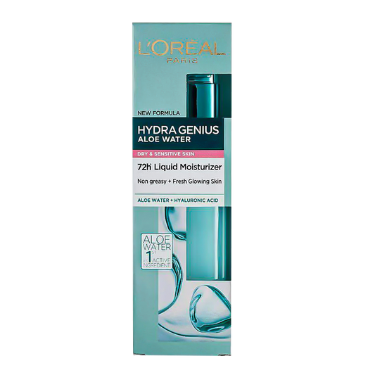 L'Oreal Hydra Genius Aloe Water For Dry & Sensitive Skin - 70ml - Medaid International