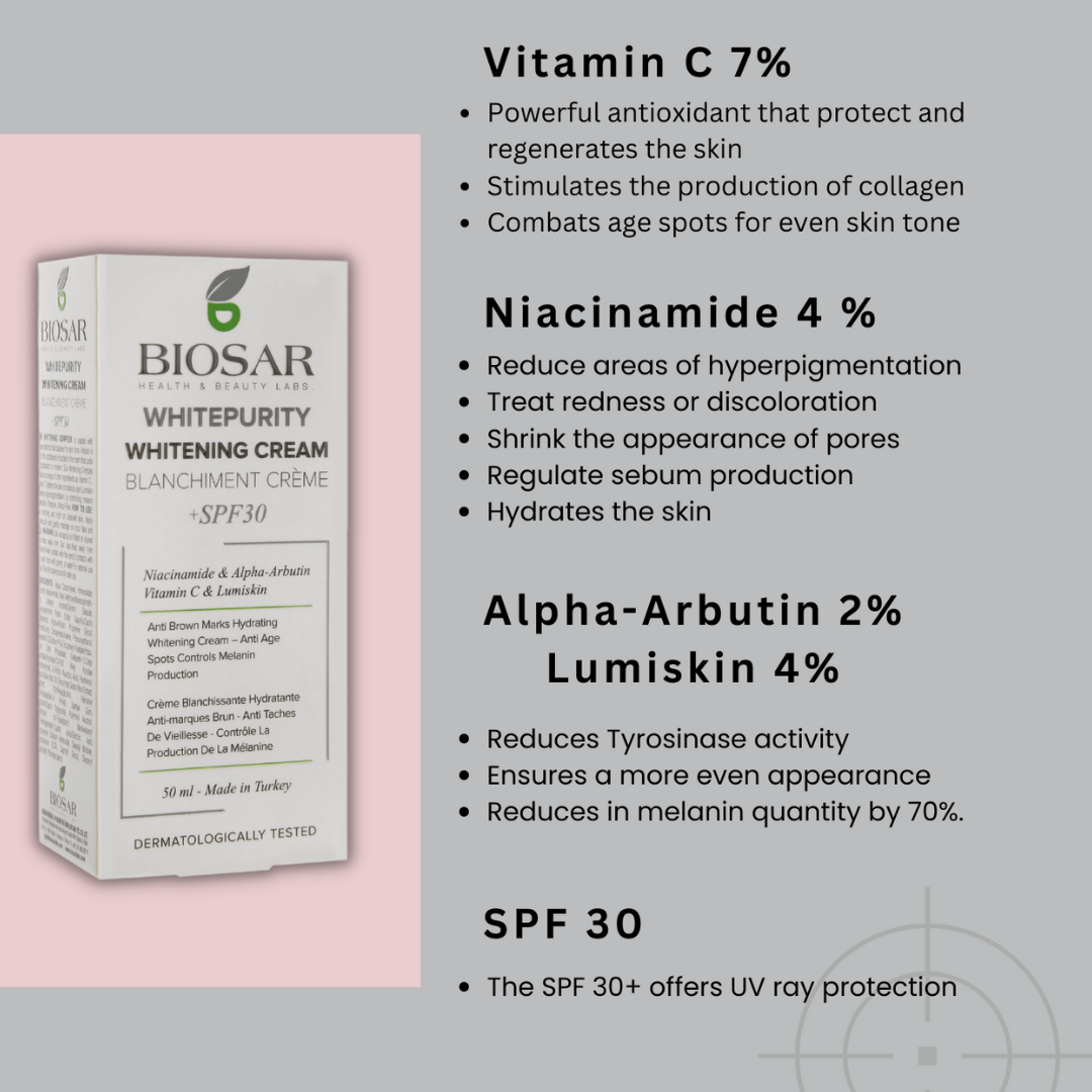 Biosar Whitepurity Day Cream Spf 30 50ml