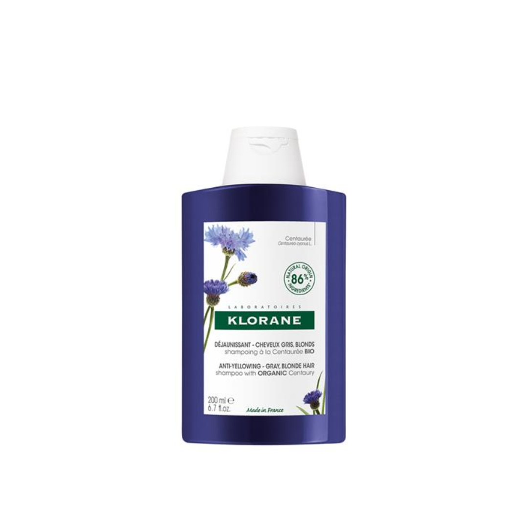 Klorane Shampoo With Centaury For White Or Gray Hair 200ml - Medaid International