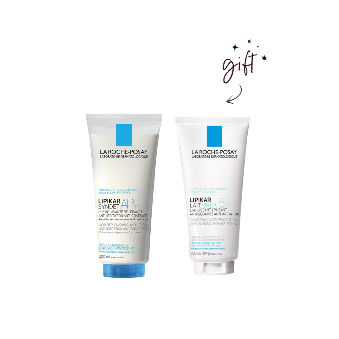 La Roche-Posay Syndet AP+ Body Wash Bundle + Body Lotion Gift - Medaid International