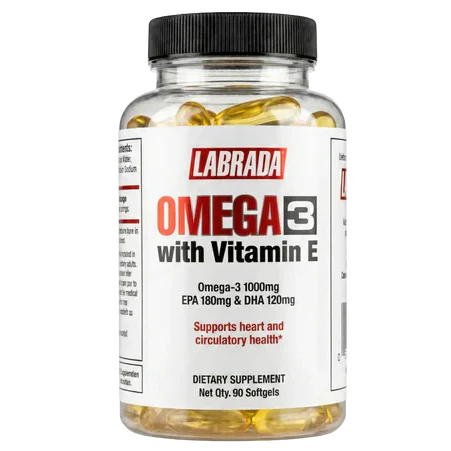 Labrada, Omega 3 With Vitamin E, 90 Softgel, 90 Servings