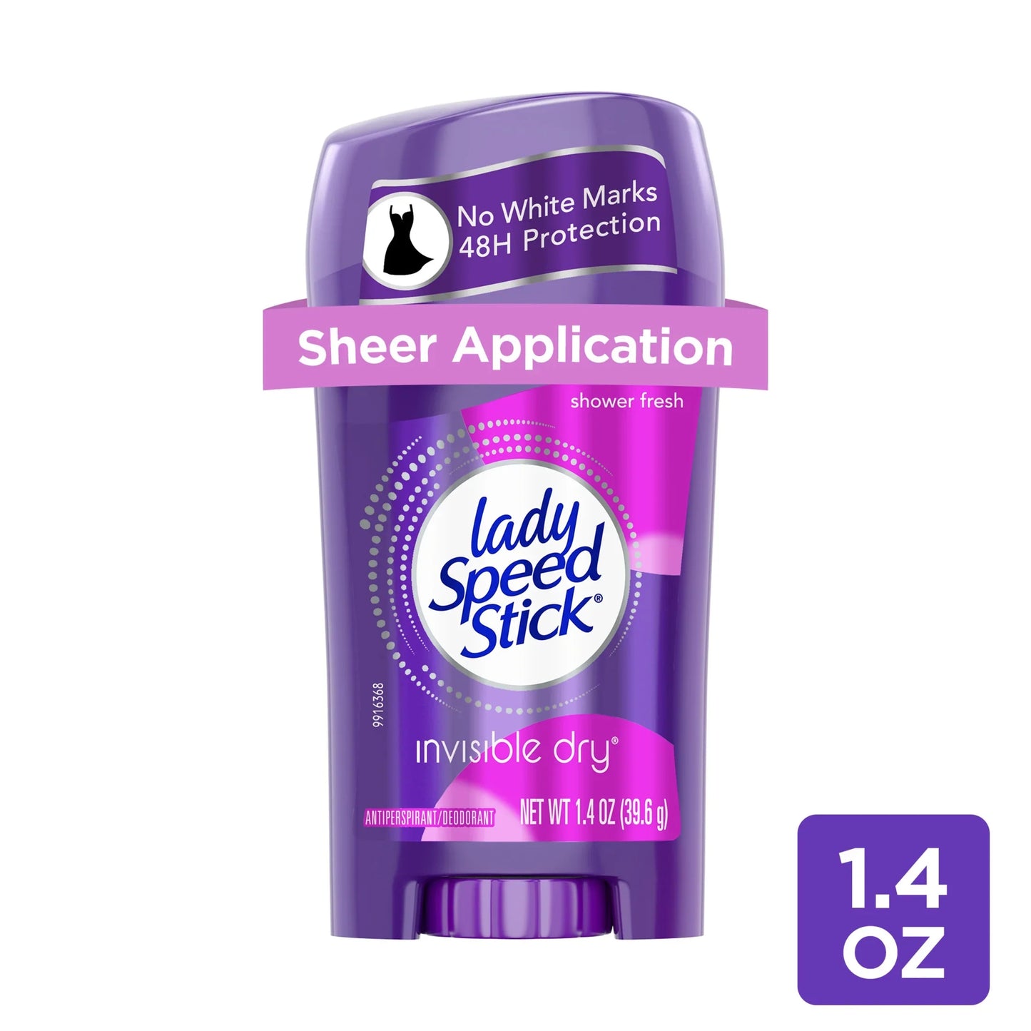 Lady Speed Stick Invisible Dry Antiperspirant Deodorant, Shower Fresh