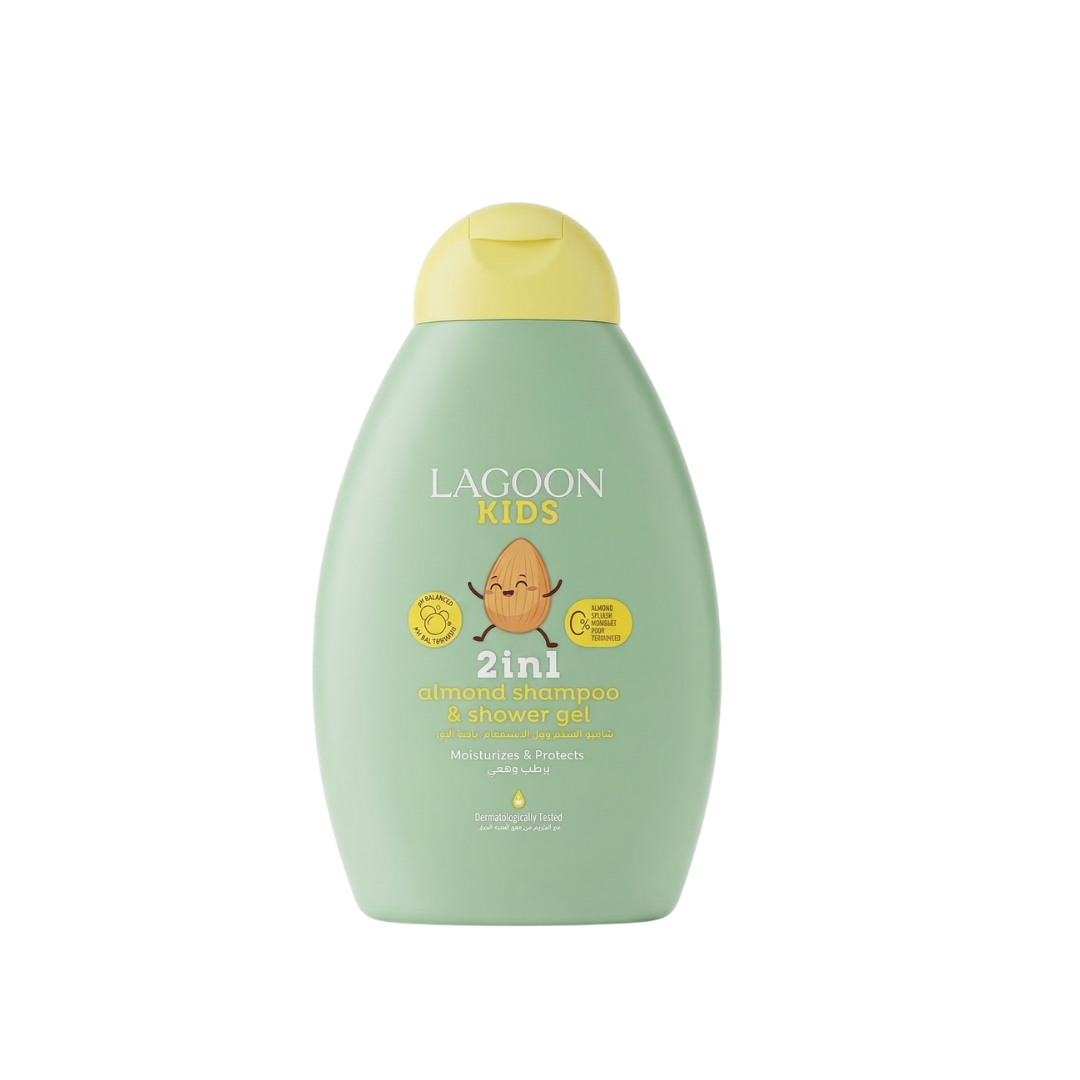 Lagoon Kids 2in1 Almond Shampoo And Shower Gel
