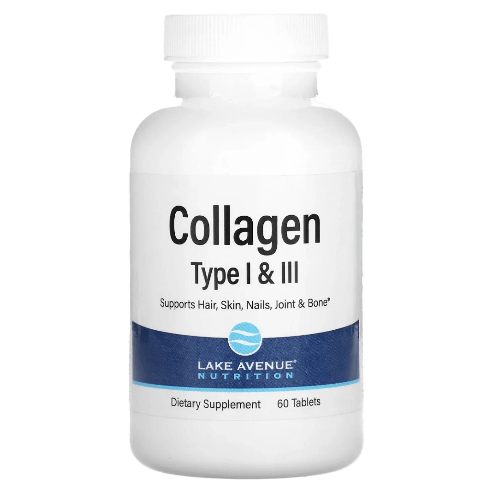 Lake Avenue Nutrition, Hydrolyzed Collagen Type I & III, 3,000 mg, 60 Tablets