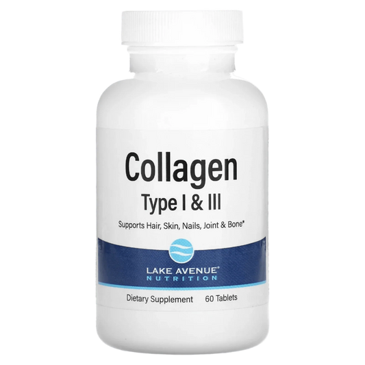 Lake Avenue Nutrition, Hydrolyzed Collagen Type I & III, 3,000 mg, 60 Tablets