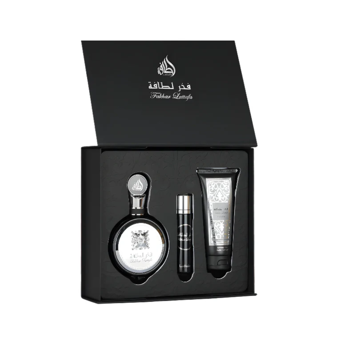 Lattafa Fakhar For Men 3pcs Perfume Gift Set