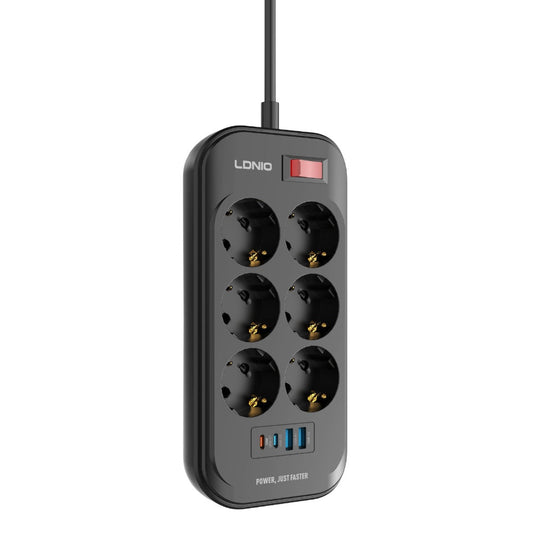 LDNIO SE6403C Power Strip USB-C 6 Outlets