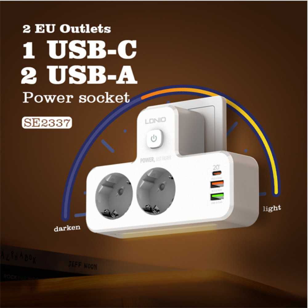 Ldnio Portable Electrical Extension Socket SE2337