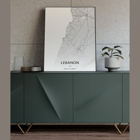 Sook's Lebanon Map Poster