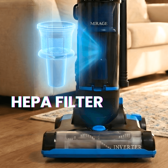 Mirage Inverter Upright Vacuum | Powerful & Wide - Medaid International