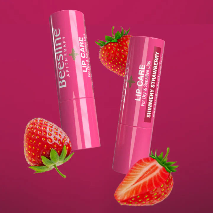 Beesline Lip Care Shimmery Strawberry (1+1 Free)